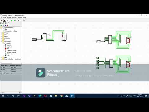 Logisim - How to make a 7 Segment Display and its Decoder for 4 Bit input