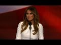 Melania Trump to give first speech since GOP convention