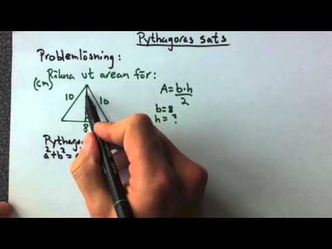 Pythagoras sats problemlösning