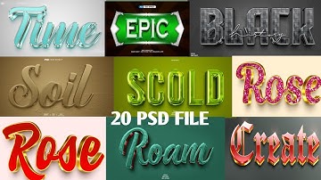 How To Make 3D PSD Text Effect Template Use Photoshop For Free Dawnload @shaistaallediting786#edit