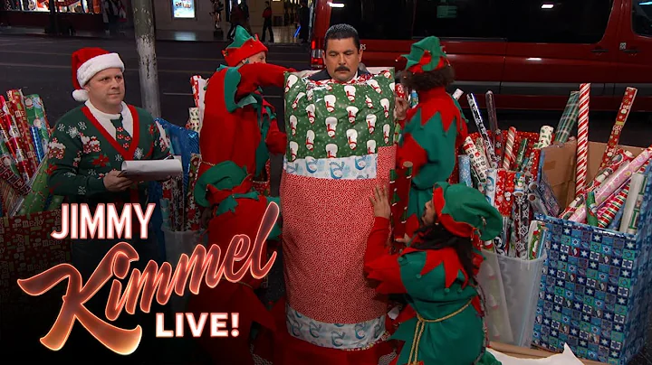 Guillermo Sets Record for Most Wrapping Paper Worn...