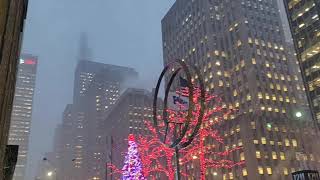 Snow Squall Hits New York City