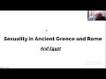 ROME: Sexuality in Ancient Rome, Greece and Egypt