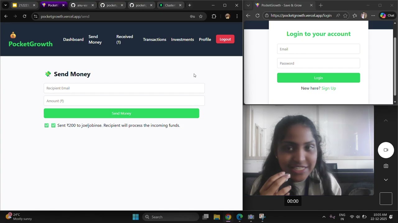 Project Presentation - PocketGrowth : Micro-Investment and Finance Mentor for Students
