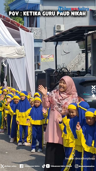 Begini Jadinya Ketika Guru PAUD Nikah, Bridesmaid-nya Versi Kemasan Sachet Bikin Gemes