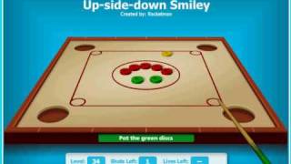 Disc Pool School Level 34 - Up Side Down Smiley