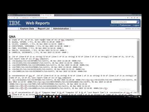 Getting Started with Custom Reports in BigFix Web Reports