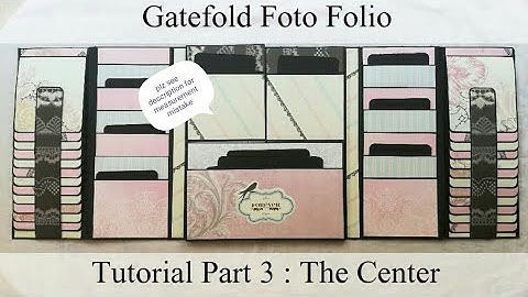 Tutorial Part 3 : the Center | Gatefold Foto Folio
