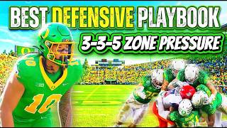 BEST DEFENSIVE PLAYBOOK IN COLLEGE FOOTBALL 27 (3-3-5 ZONE PRESSURE)