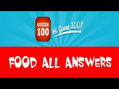 Hi Guess 100 - Food - All Answers