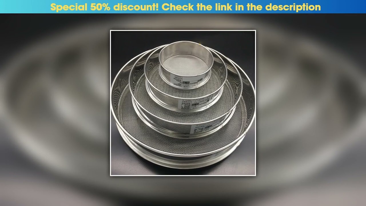 Best 2-300M Round 304 Stainless Steel Flour Sieve Kitchen Food Oil Bean Powder Filter Screen Sieve•