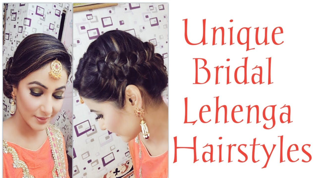 Unique Bridal Hairstyle For Lehenga | One Side Low Bun Hairstyle | Best  Hairstyles For Girls - YouTube