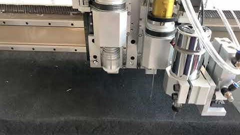 cnc oscillating knife cutting machine cut sponge foam from AccTek