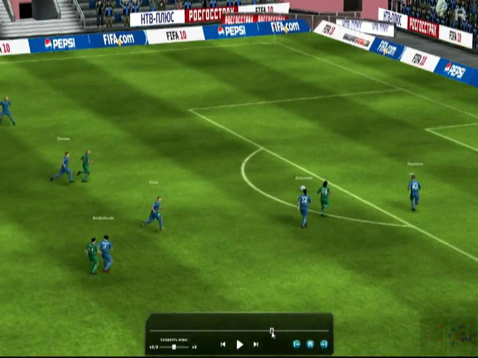 Гол-бред в Fifa Manager 10.