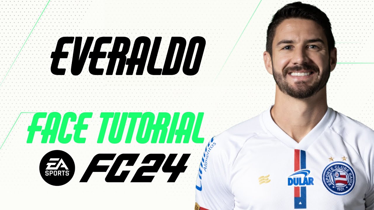 EA FC 24 - EVERALDO STUM FACE TUTORIAL + STATS [BAHIA]. - YouTube