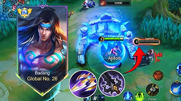 Try this build to counter meta hero yu zhong 💪| badang best build and emblem 2025 🔥
