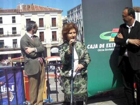 EXTREGUSTA 2010 INAUGURACIN, ALCALDESA CCERES CARMEN HERAS