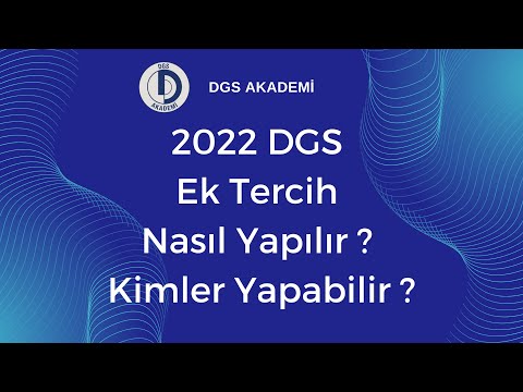 5 Dakikada DGS Ek Tercihleri Nasıl Yapılır ? Kimler Yapabilir ? Kontenjanlara Nereden Bakılır ?