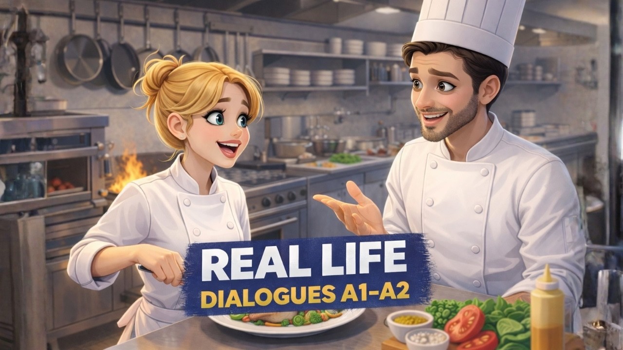 English Conversation for Beginners (A1/A2) - Daily Life Dialogue | 10 Minutes Practice