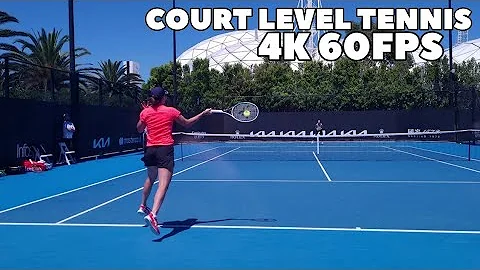 Iga Swiatek Court Level Practice | Australian Open (4K 60FPS)
