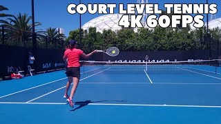 Iga Swiatek Court Level Practice | Australian Open (4K 60FPS)