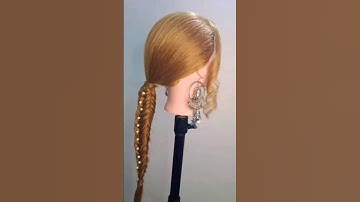 Easy Fishtail 🐟 Braid Tutorial | Box Fishtail Hairstyle🥰 #shortvideo #braids #viral #hairstyle 💜