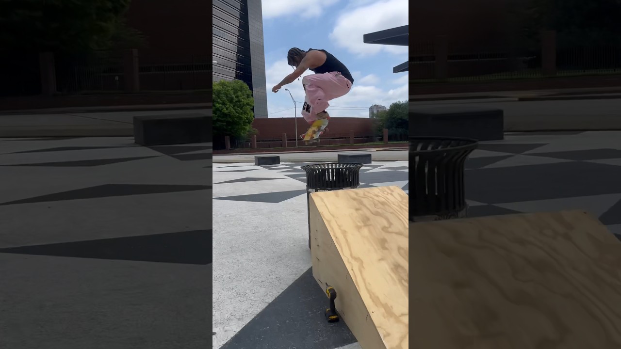 SKATEBOARDING A CUSTOM RAMP IN ATLANTA 