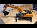 LESU 1/14 RC hydraulic wheel excavator rubber duck build PART 14 IT'S finished!!!!!!