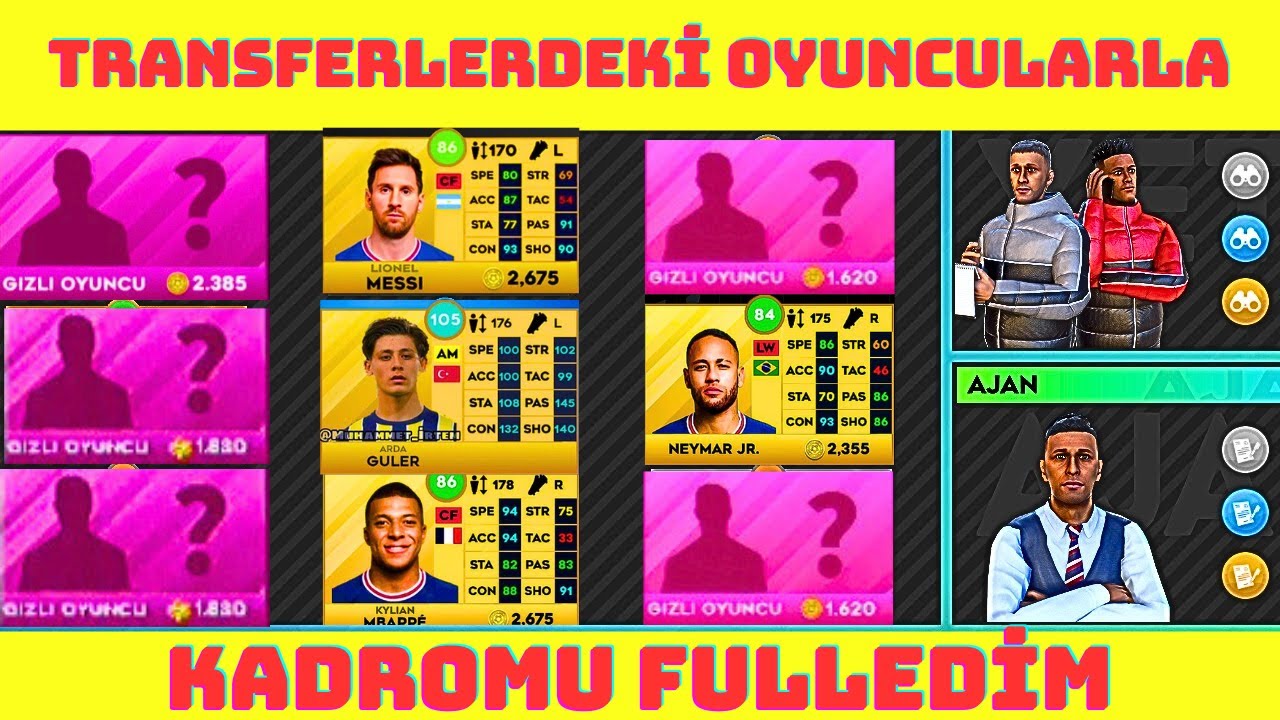 DLS 23 - Transferlere Gelen Tüm Oyuncuları Alıp Kadroyu Full Efsanevi Yapmak - Dream League Soccer