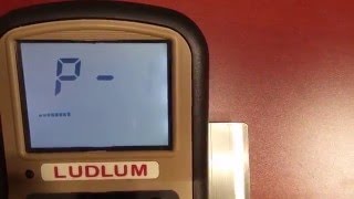 Entering Setup Mode on the Ludlum Model 3000
