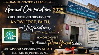 Annual Convocation 2025 | Hamna Center Karachi 