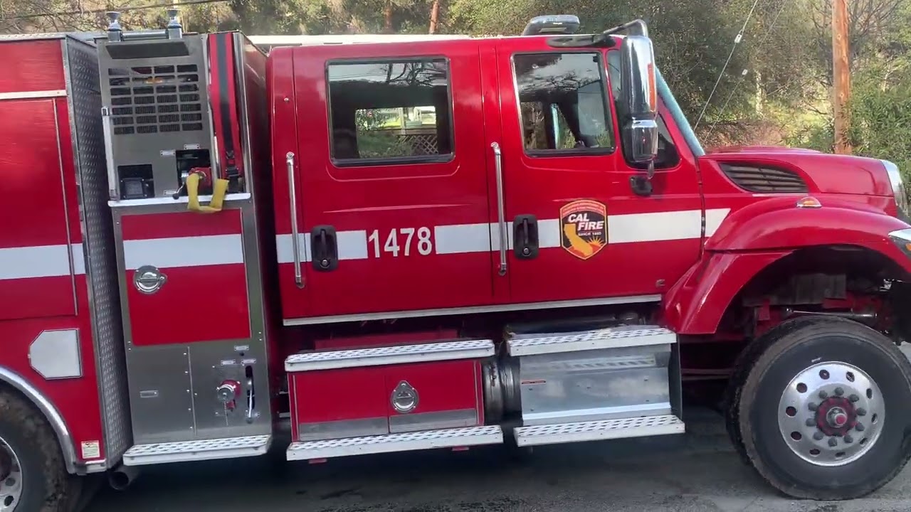 2 cal fire truck and ambulance response to diabetic medical ￼