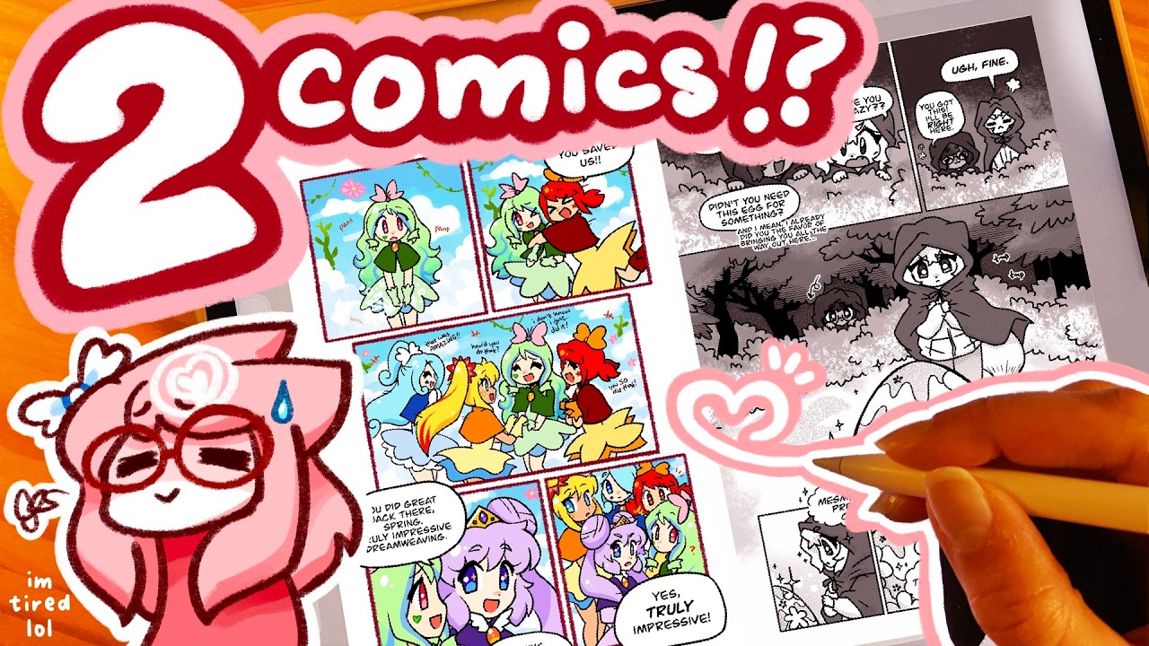 how i work on TWO comic series (w/a full-time job) ₊˚ - YouTube