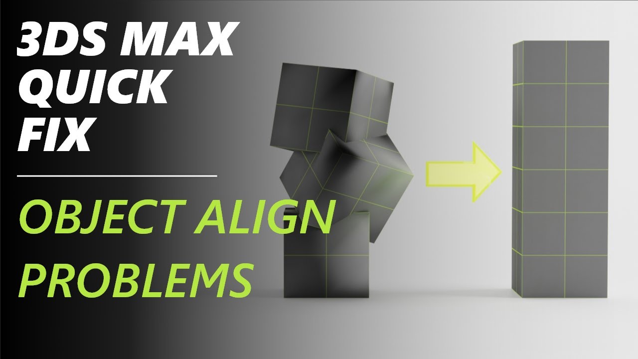 Align to face 3d Max. Object fix