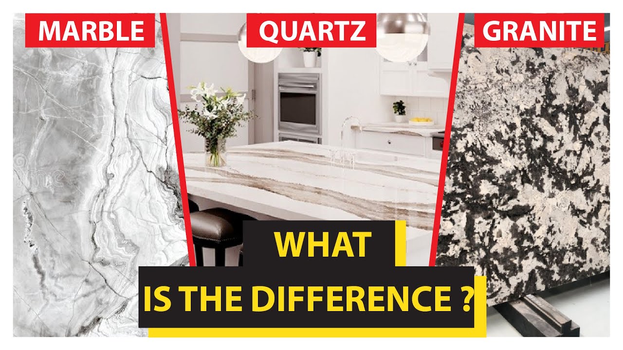 How To Tell The (Difference) Between Marble, Granite, And Quartz