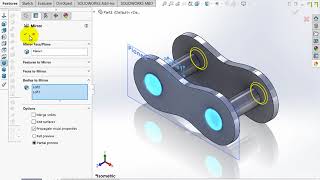 การวาดโซ่ด้วย SOLIDWORKS  CHAIN 3D