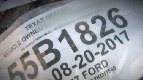 Risky Rides: Paper license plates being used in criminal activity