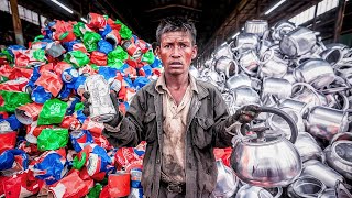 SHOCKING Process Of Recycling BILLIONS Of Soda Cans EACH YEAR In a Factory