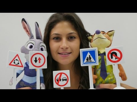 Trafik işaretleri oyunu. Zootropolis oyuncakları