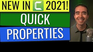 Quick Properties in Camtasia 2021