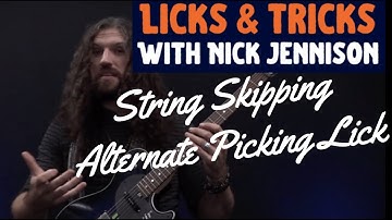 Nick Jennison | String Skipping Alternate Picking Lick