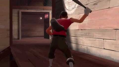 Source Filmmaker test, a single scout in a rush.