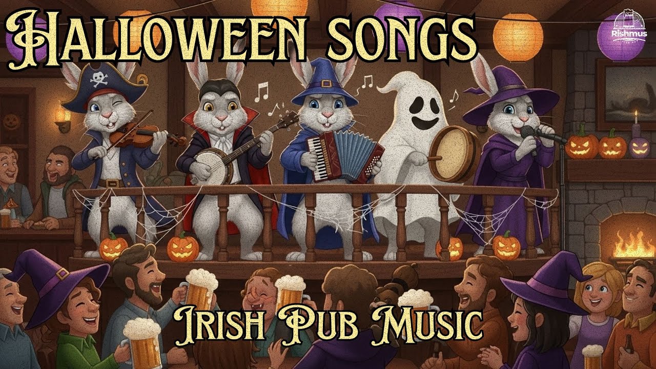 Top Halloween Irish Pub Songs Playlist 2025 Spooky Celtic Folk Music & Drinking Haunted Tavern Night