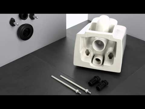 Підвісний унітаз дизайнерський Laufen Lua безобідковий з мікроліфтом H8660800000001, видео 1