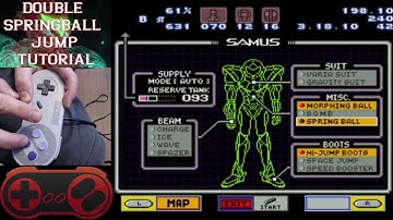 Super Metroid - Double Springball Jump Tutorial (Counting Method/225 BPM) - PapaSchmo