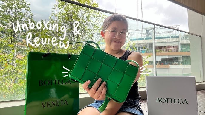 BOTTEGA VENETA UNBOXING MINI LOOP BAG IN PARAKEET / FIRST IMPRESSION ON  THIS HARD TO FIND ITEM! 