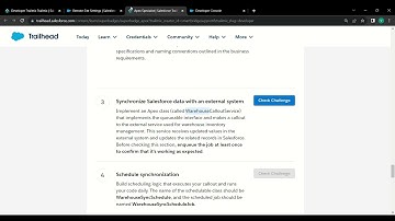 Synchronize Salesforce data with an external system || Apex Specialist || Salesforce || Sinnihc