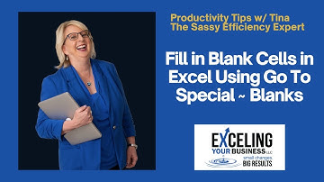 Fill in Blank Cells in Excel Using Go To Special ~ Blanks