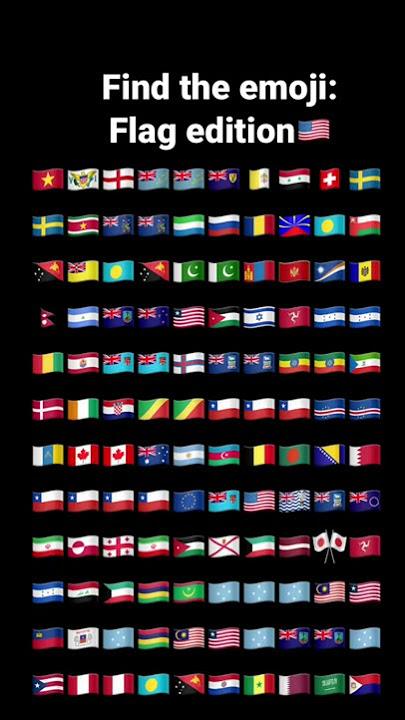 Guess the emoji flag edition