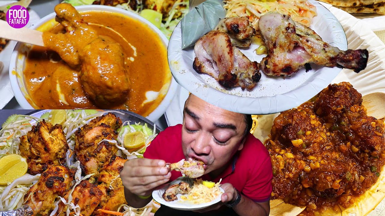 Bhagat Snacks Ka Madrasi Chicken, Peshawari Chicken & Afghani Chicken | Indian Street Food | Food Fatafat